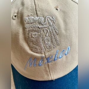 NWOT Mexico Tan and Blue Cap Adjustable